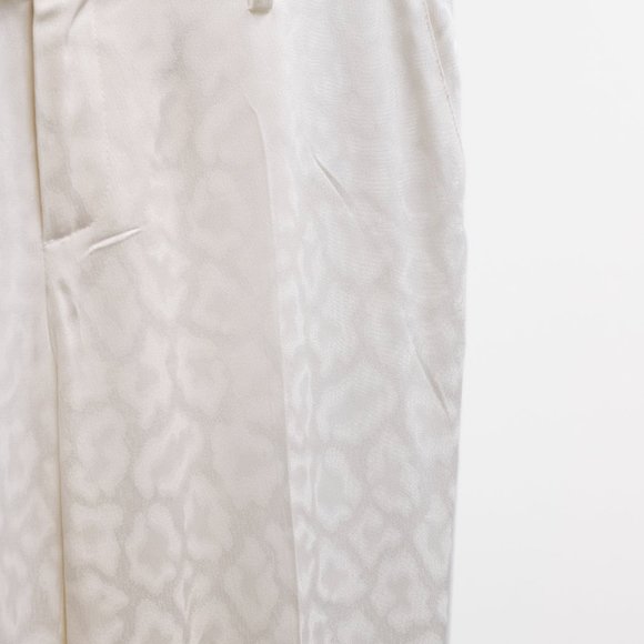 Smythe Cream Tonal Leopard Pattern Trousers - Picture 5 of 8